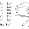 Set de 6 rouleaux (avec rivets et bagues) d’ouverture de toit découvrable 56-63 – Image 2