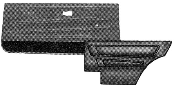 Set de 4 panneaux de porte pour Golf 1 Cabriolet